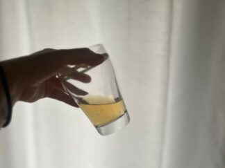 a glass