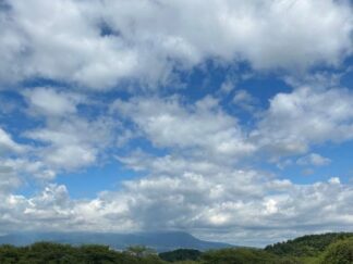 blue sky with clouds