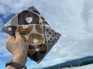 a donut bag and summer sky