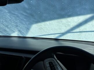 car window covered with bubble