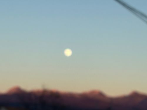 blurry moon